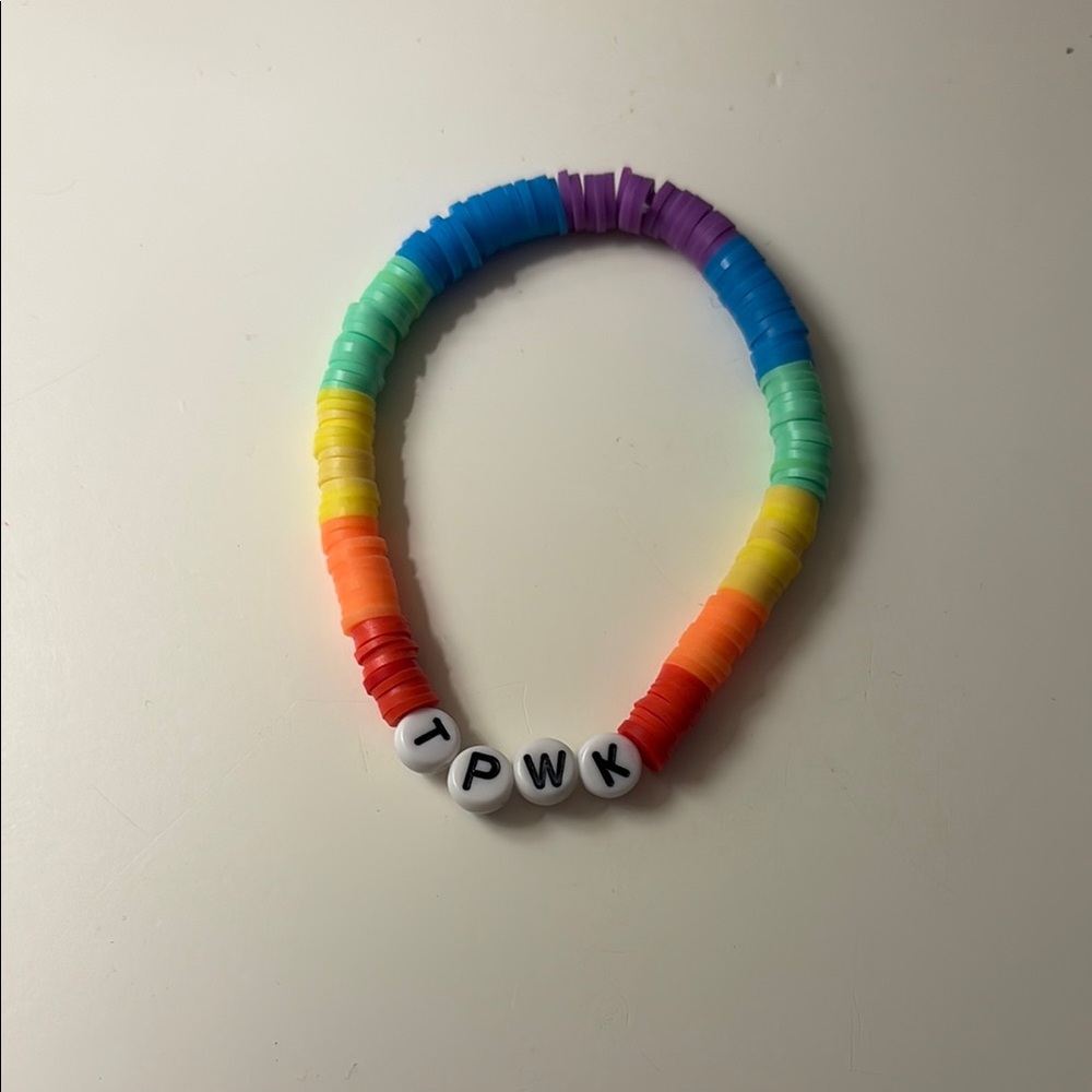 Harry styles treat people with kindness clay bead Bracelet